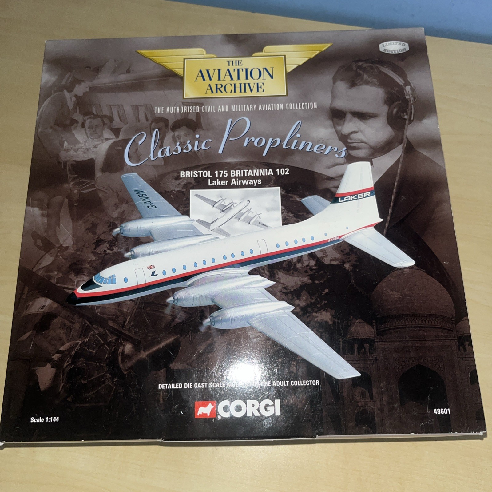 CORGI Aviation Archive 1:144 Bristol 175 Britannia 102 Laker Airways AA48601 lim