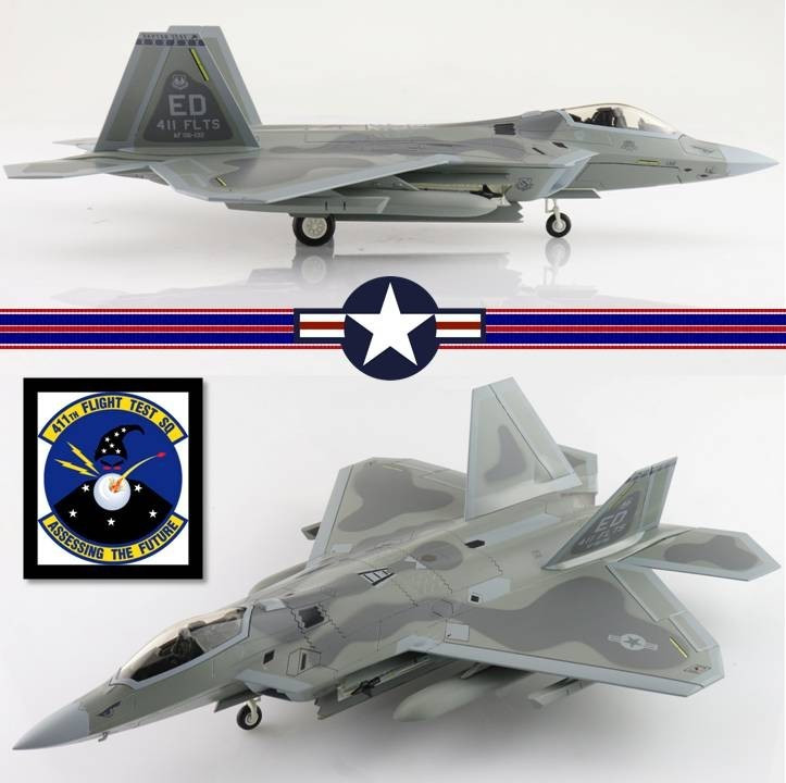 Hobby Master 1/72 HA2829 F-22A Raptor USAF 411th FLTS, California, Edwards AFB