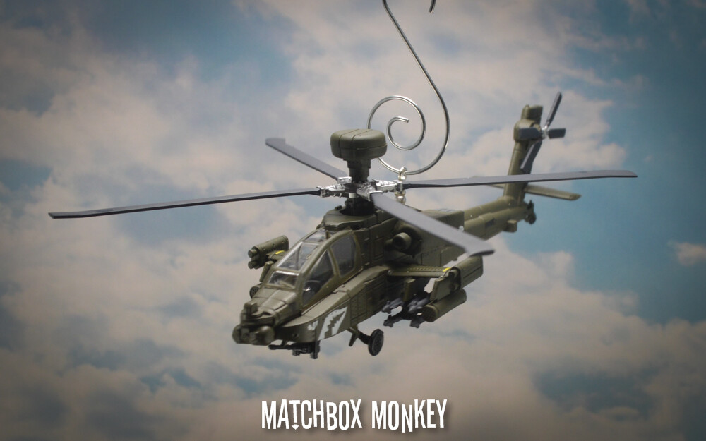 US Army Modern Boeing AH-64D Longbow Apache Helicopter Christmas Ornament USA