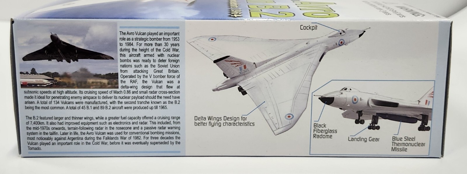 Dragon 1/200 Avro Vulcan B.2 617 Squadron Lincolnshire 1964 *READ*