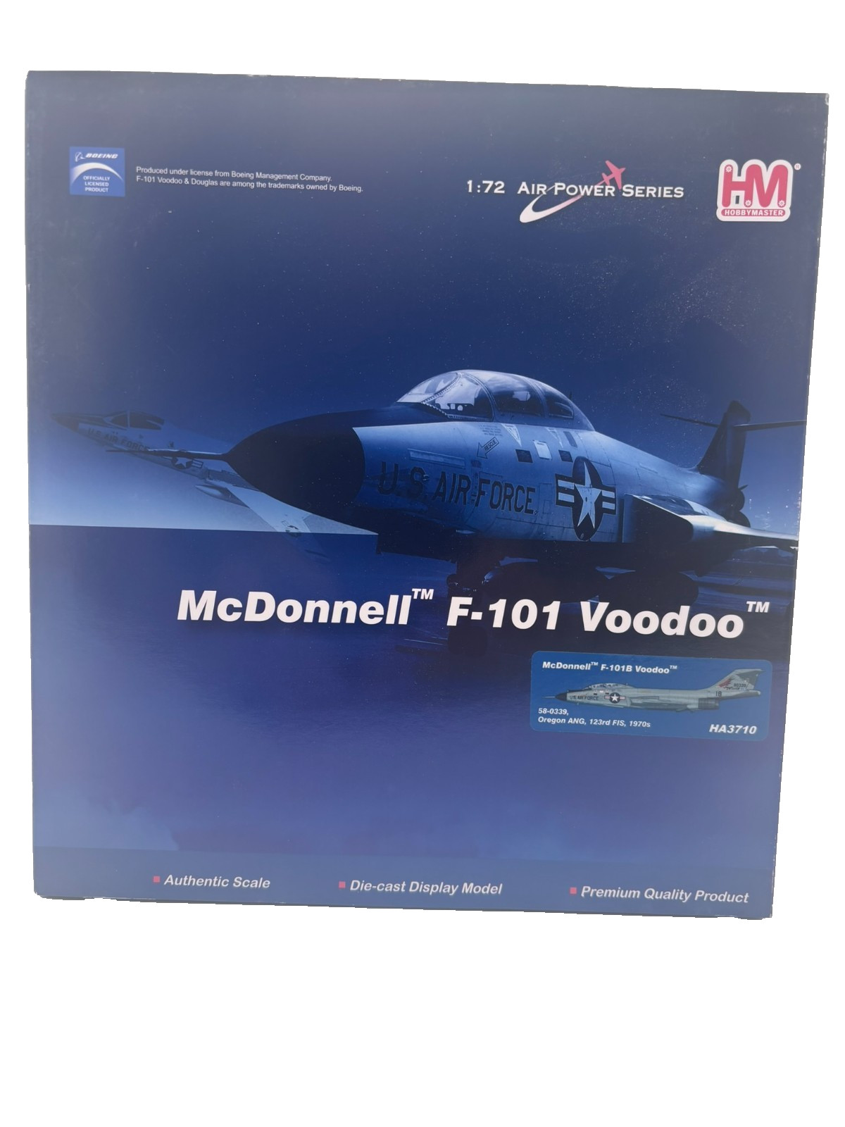 HobbyMaster 1/72 McDonnell F-101B Voodoo, Oregon ANG, 123rd FIS 1970s – NIB