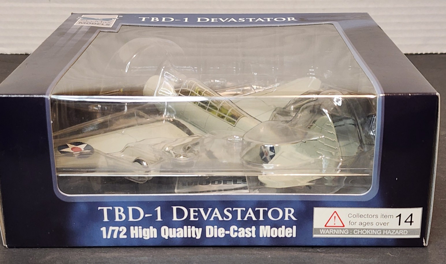 SKYMAX TBD-1 DEVASTATOR USS ENTERPRISE 1:72 SCALE DIECAST PLANE SM8005 NOB VT-6