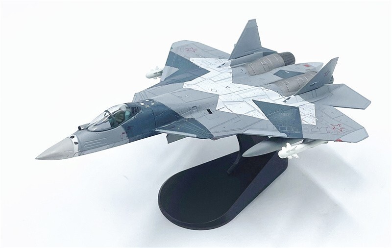 Wltk Russia Sukhoi Su-57 Felon Stealth Fighter Camouflage 1/100 Diecast Model