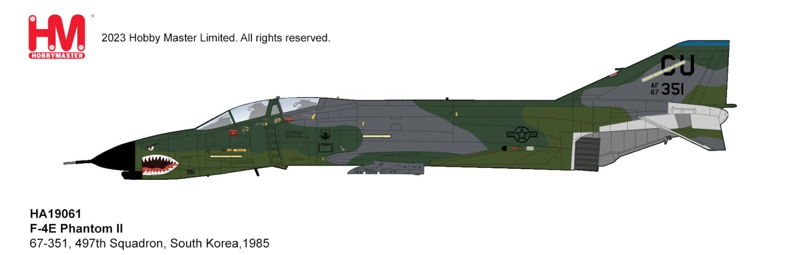 Hobby Master 1/72 HA19061 F-4E Phantom II USAF 51st TFW, 497th TFS South Korea