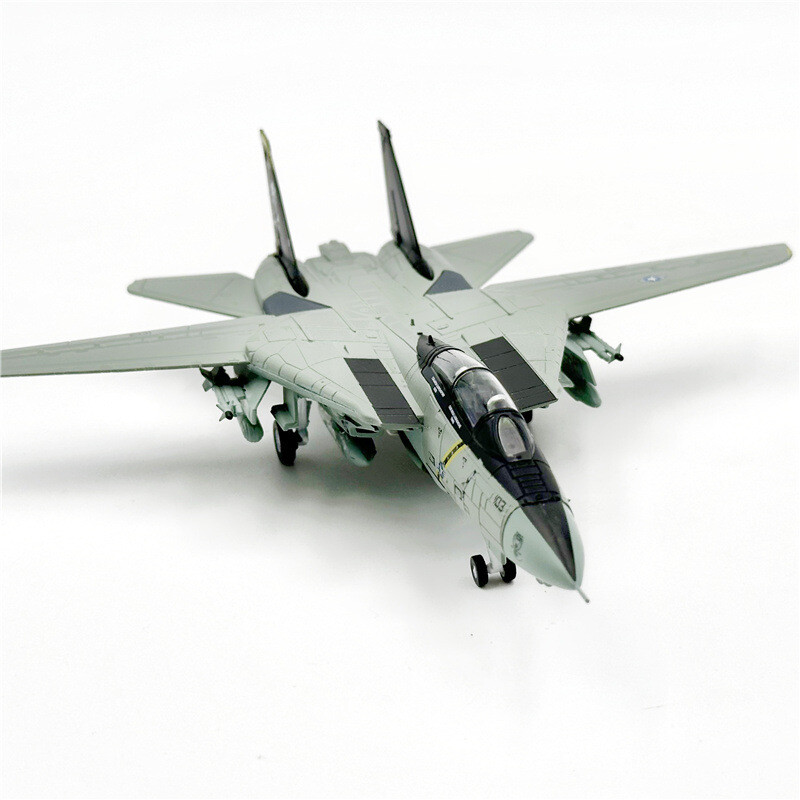 1:100 Scale Alloy Diecast Military Model Grumman F-14 Tomcat Fighter Aircraft