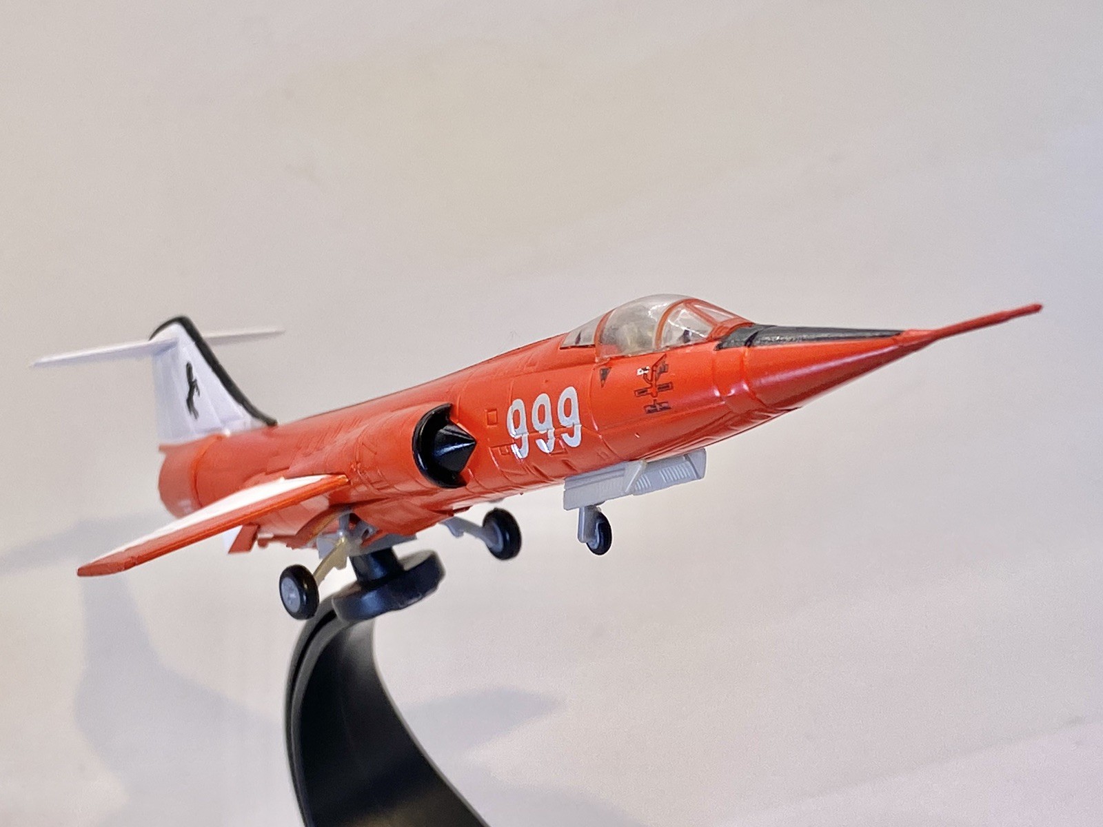 Amercom🔥Lockheed F104 S Starfighter Diecast Model Aircraft 1:100