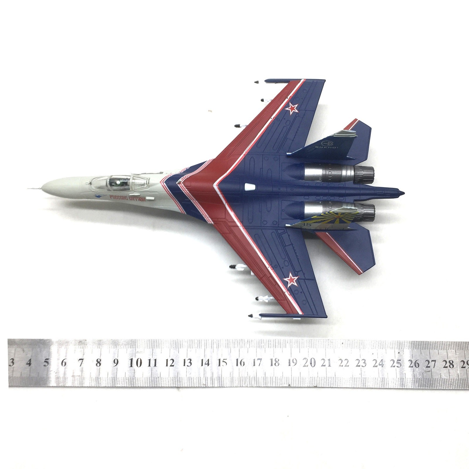 1: 100 Russian Su-27 Warrior Performance Aircraft Model Display Collection g