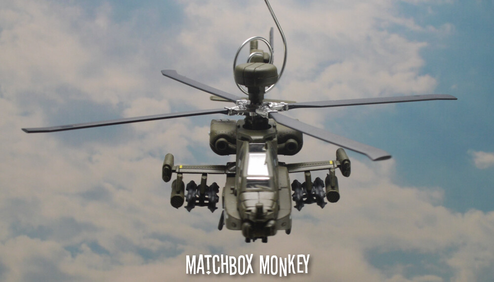 US Army Modern Boeing AH-64D Longbow Apache Helicopter Christmas Ornament USA