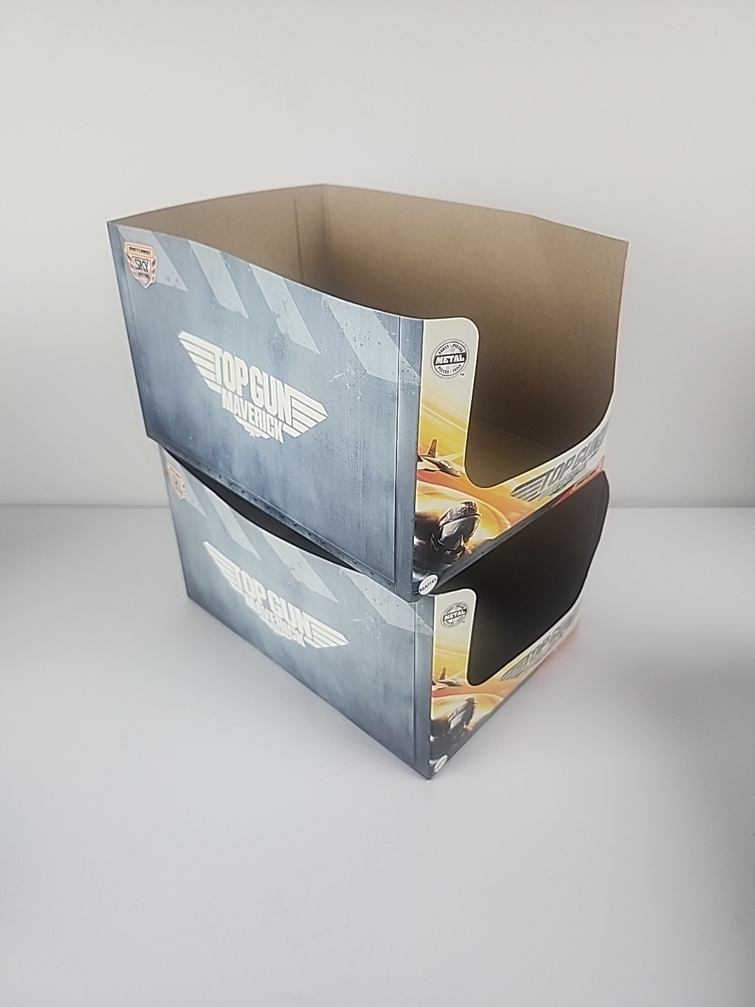 Matchbox Top Gun Maverick Shelf Display Box Empty Group Of 2