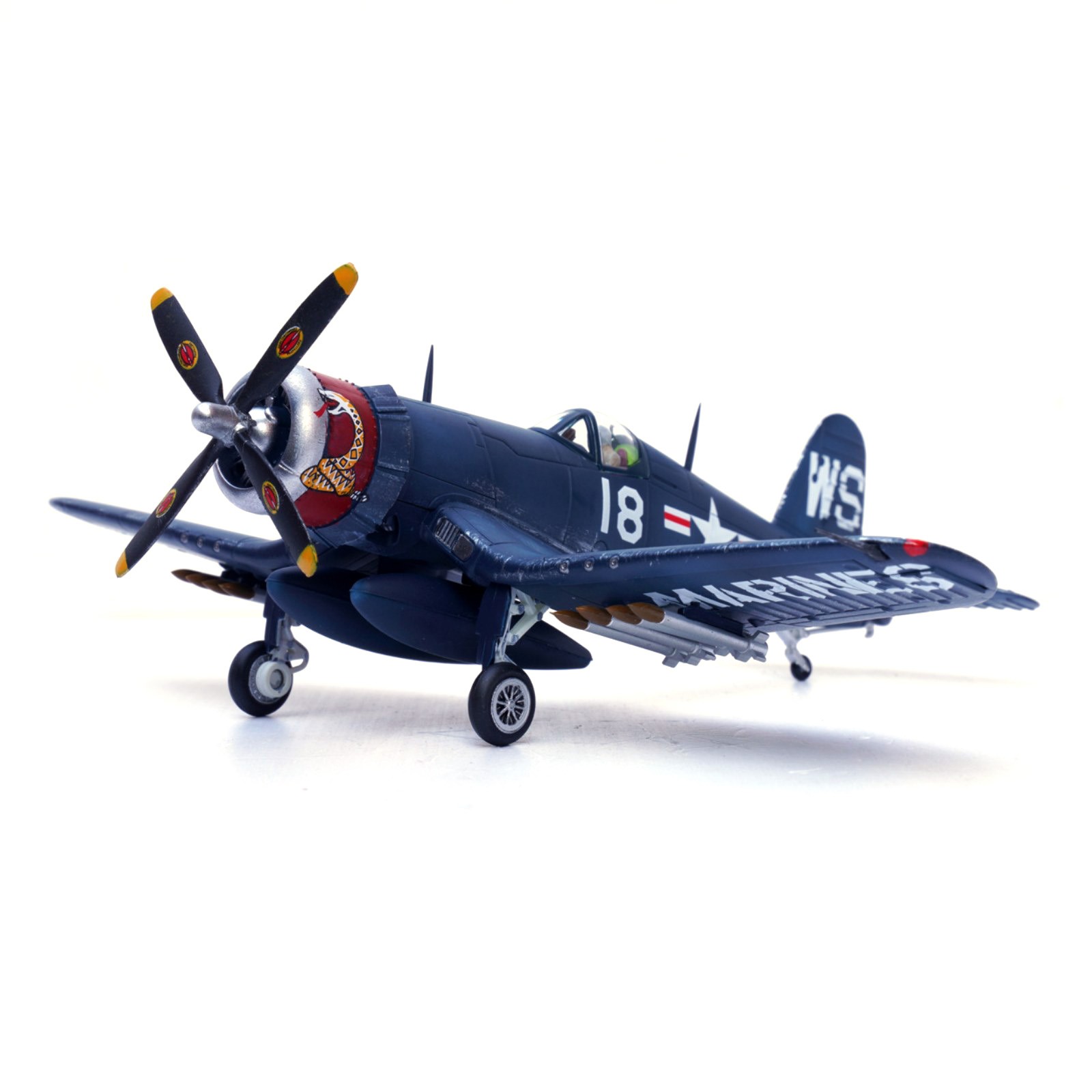 14cm Diecast Alloy 1/72 Scale WWII USMC F4U Corsair Fighter Model Gift