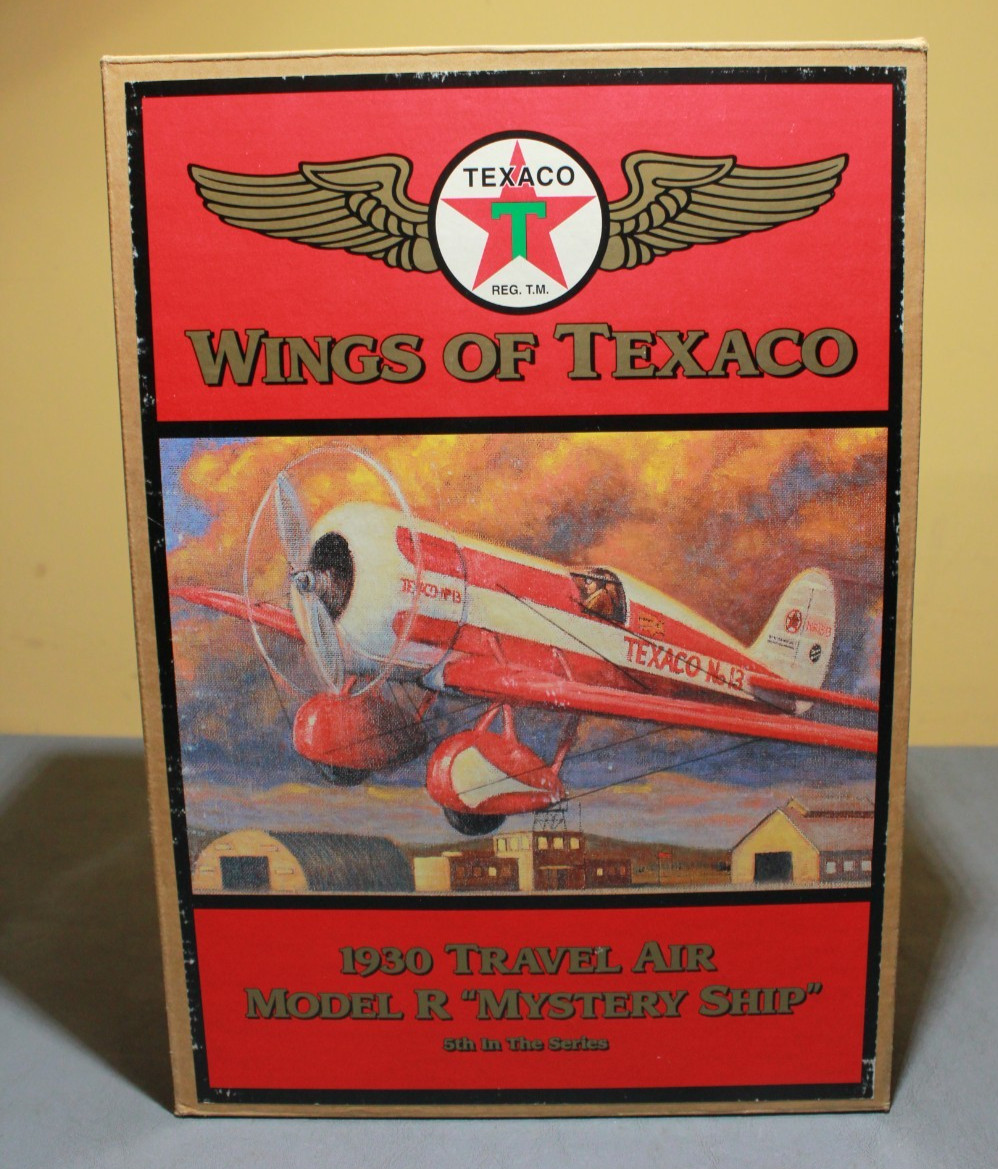 Wings of Texaco 1930 Travel Air Model R Mystery Ship – Red White Die Cast Model