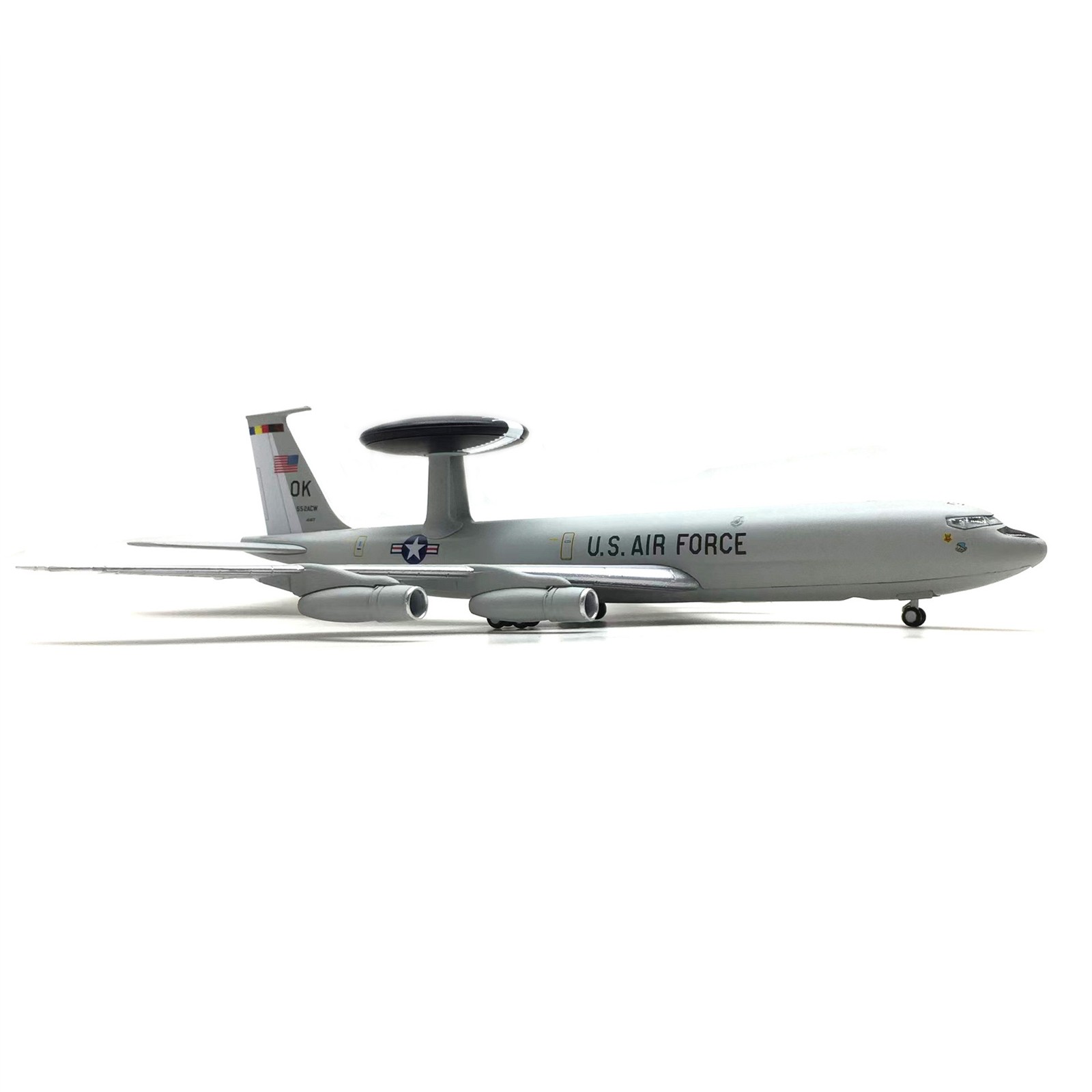 1/200 Scale US E-3 E3 Sentry AWACS High Simulation Plane Model Alloy+ABS Plastic
