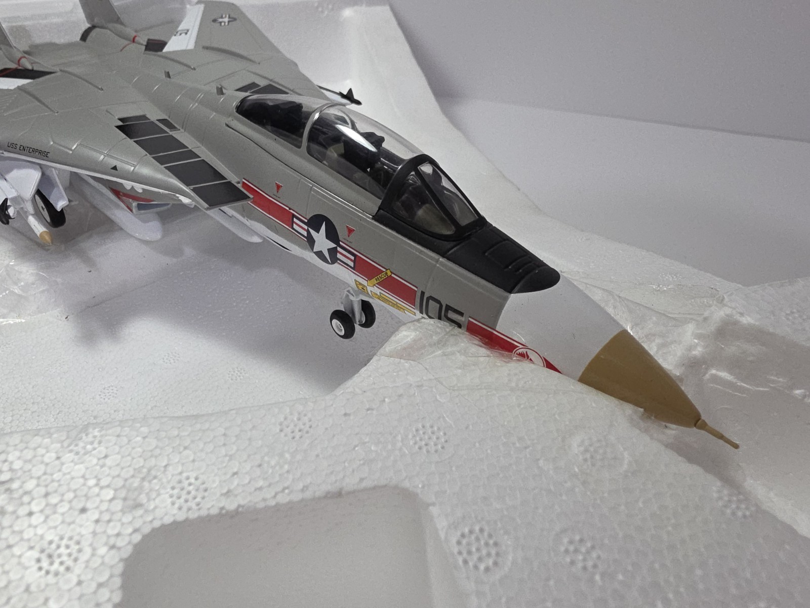 MiB Franklin Mint B11B593 USS Enterprise F-14 Tomcat VF-I NK Wolf Edition 1/48