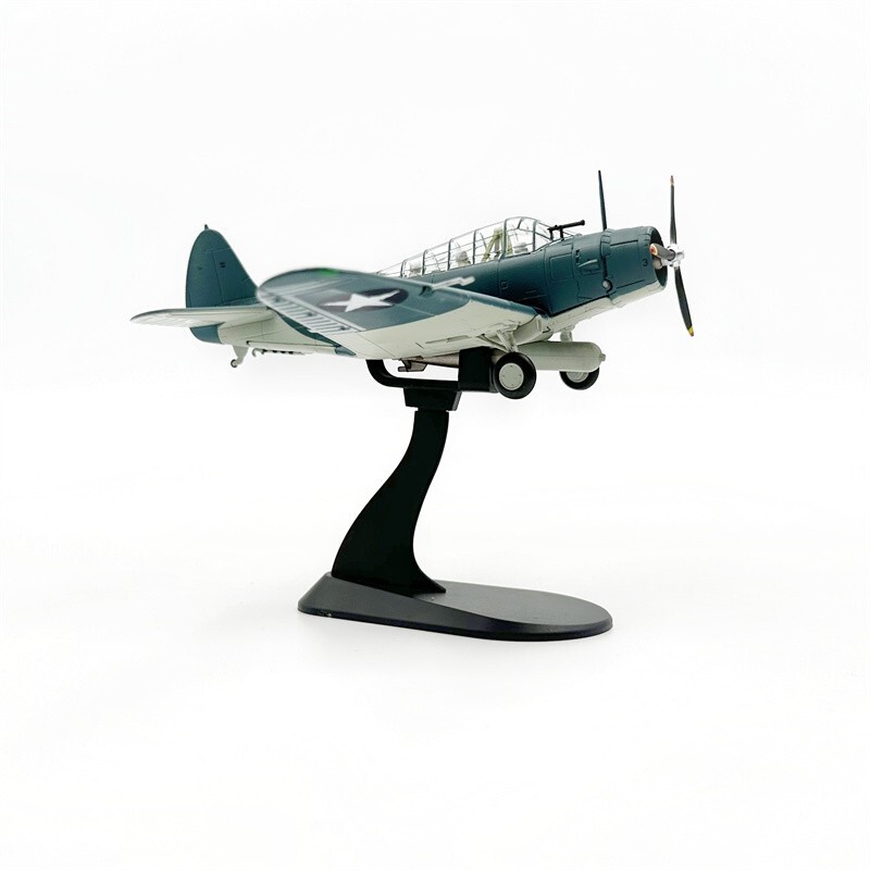 1/72 Wltk WWII US NAVY TBD-1 Devastator Bomber VT-8 USS Hornet Diecast Model