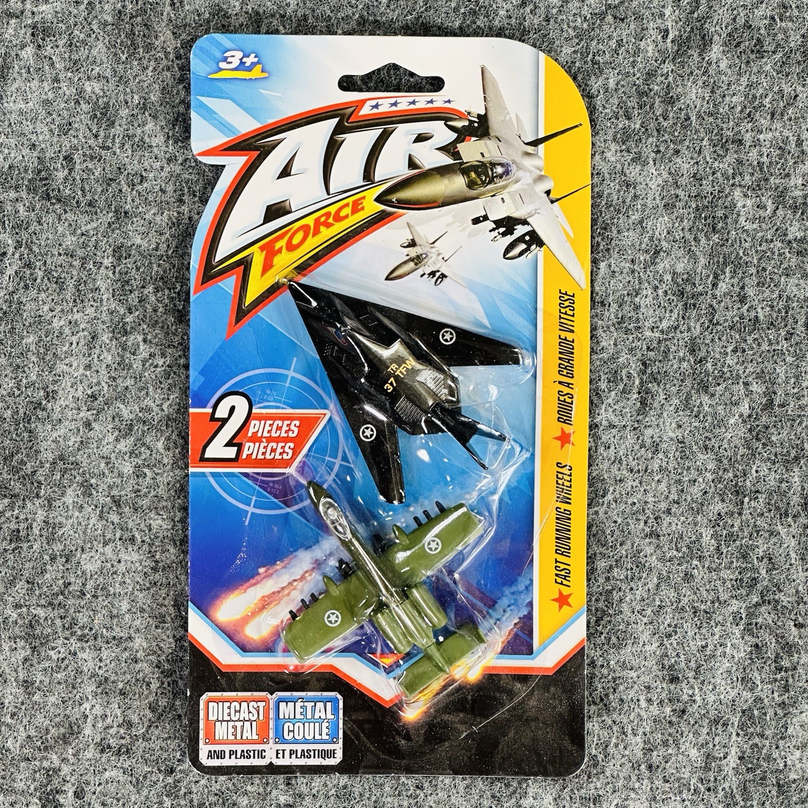 LOT of 3 Air Force Jets Diecast Metal & Plastic Airplanes New Total 6 Planes