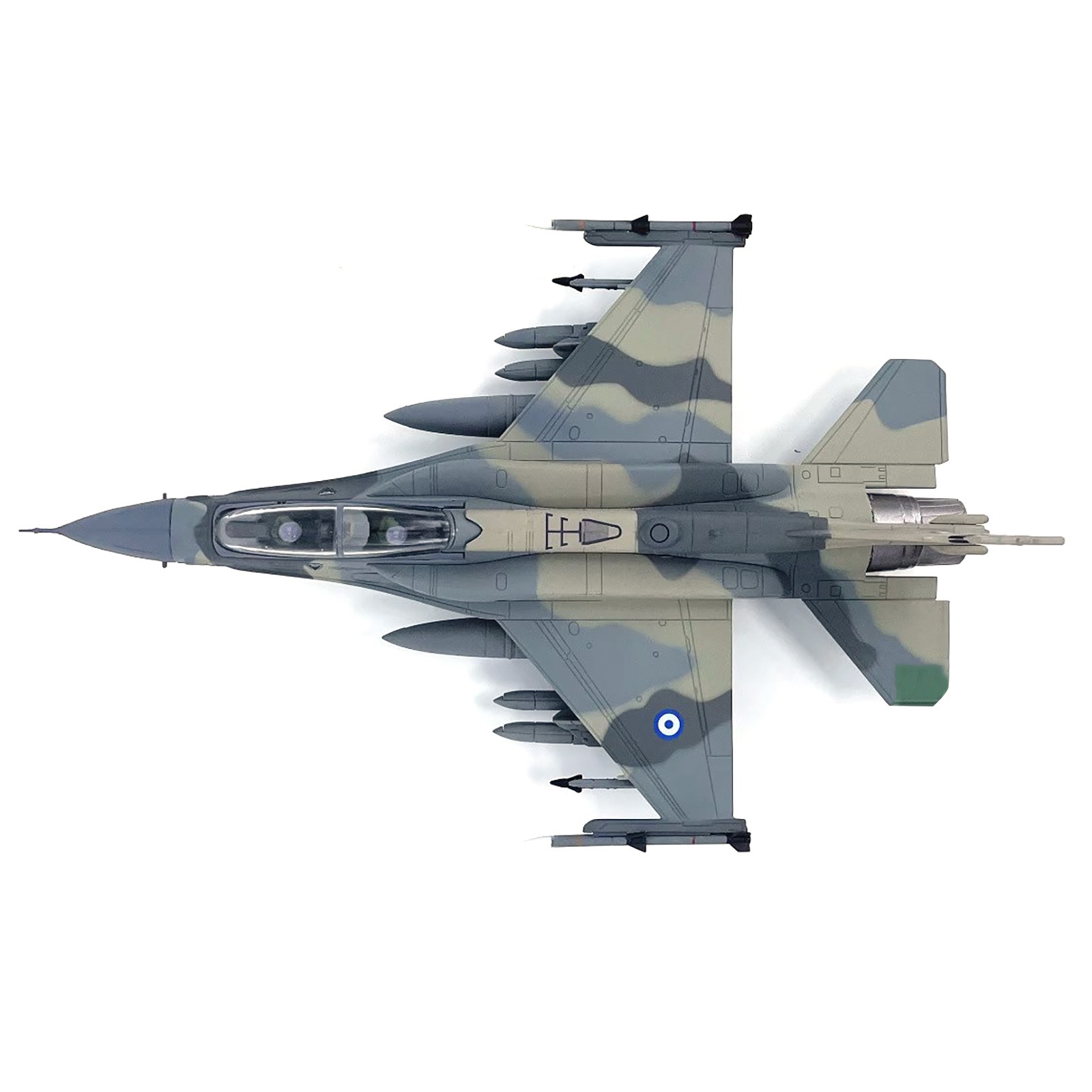 1/72 Diecast Hellenic Air Force F-16D Mira Figher Finished Alloy Model Airplane