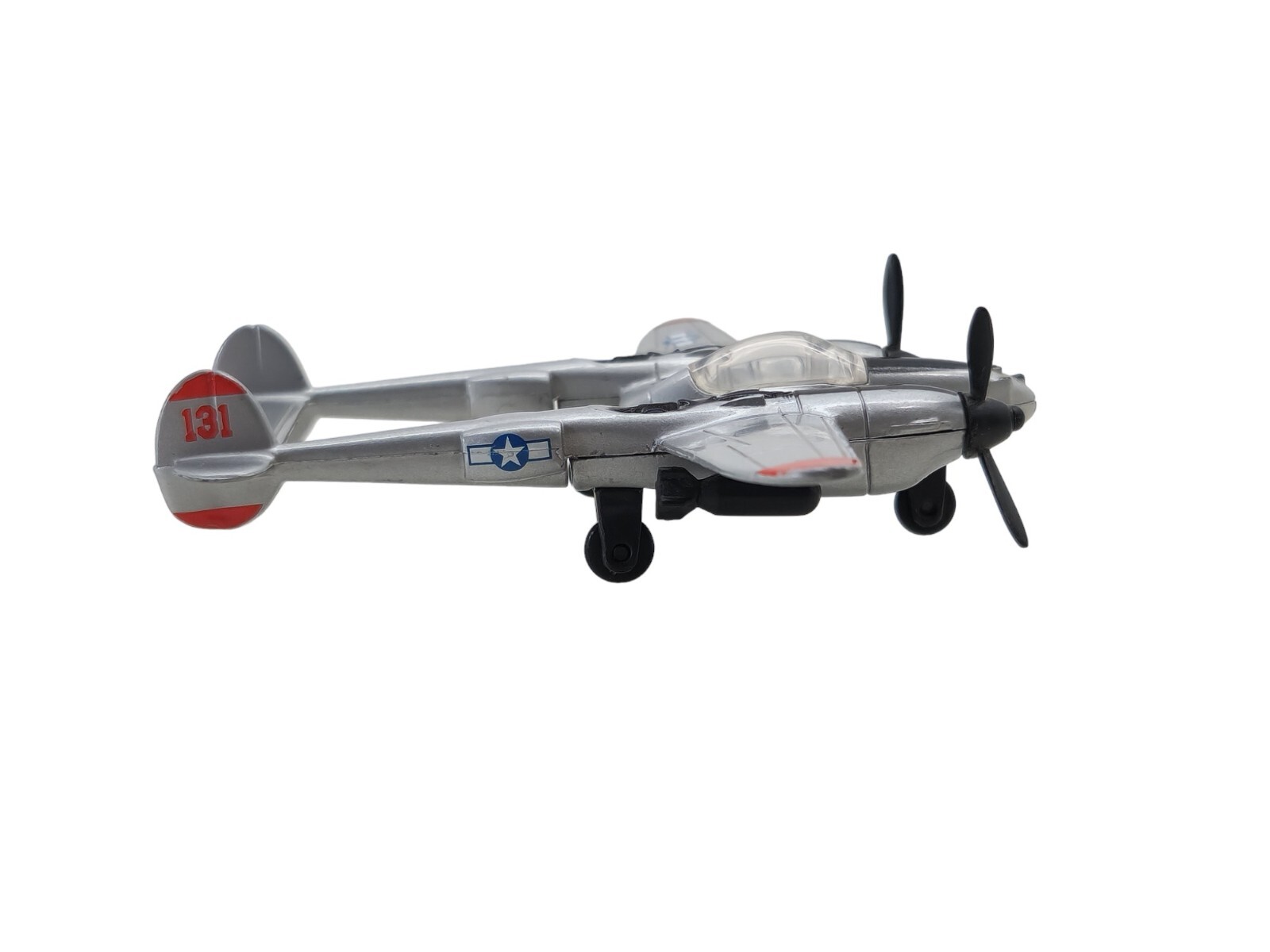 Lockheed P-38 Lightning Diecast Model TMLM #A254 with Laminated Info Card