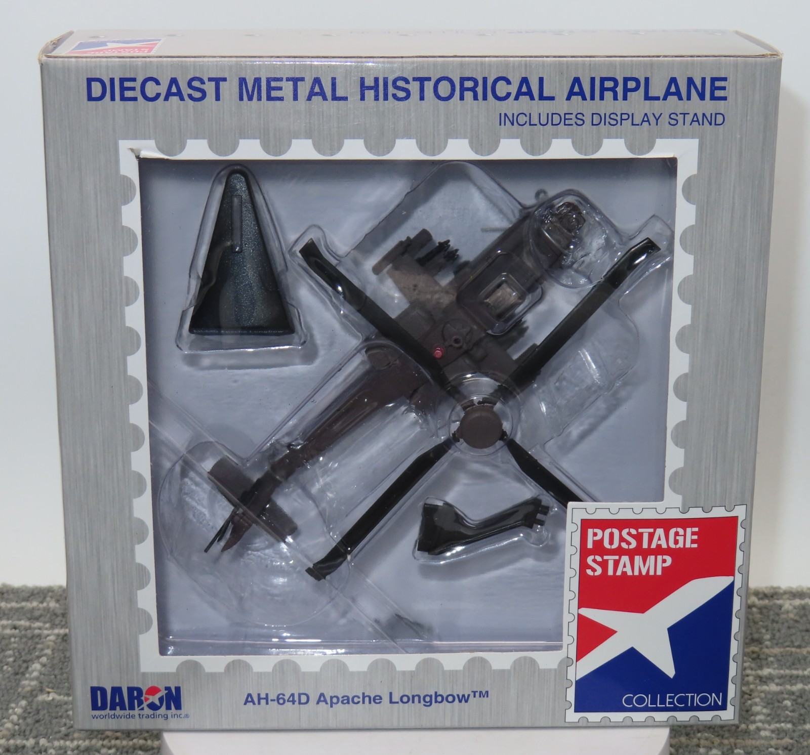 Daron Postage Stamp AH-64D Apache Longbow 1:100 New in Box