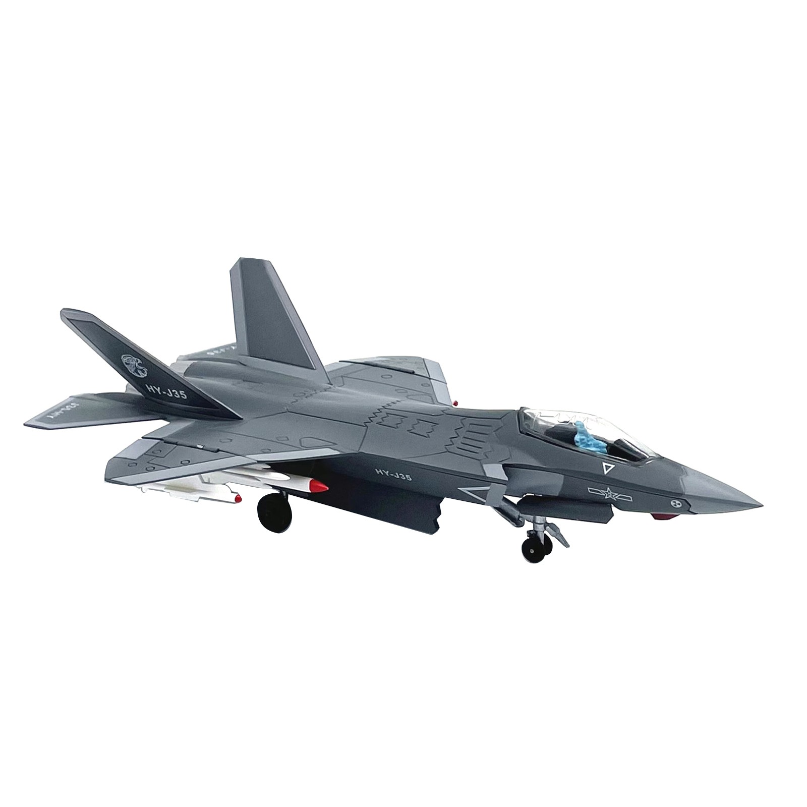 1/100 China Air Force J-35 Fighter Finished Alloy Model High Quality Toy Gifts
