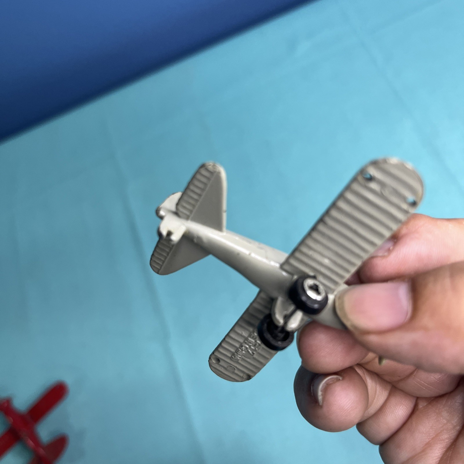 Lot of 3 Vtg Imperial Metal Die Cast Toy Micro Airplane Military Planes F-12E