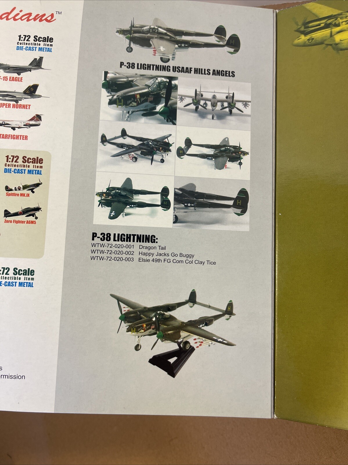 Sky Guardians Lockheed Martin P-38 Lightning USAAF Hills Angels 1:72