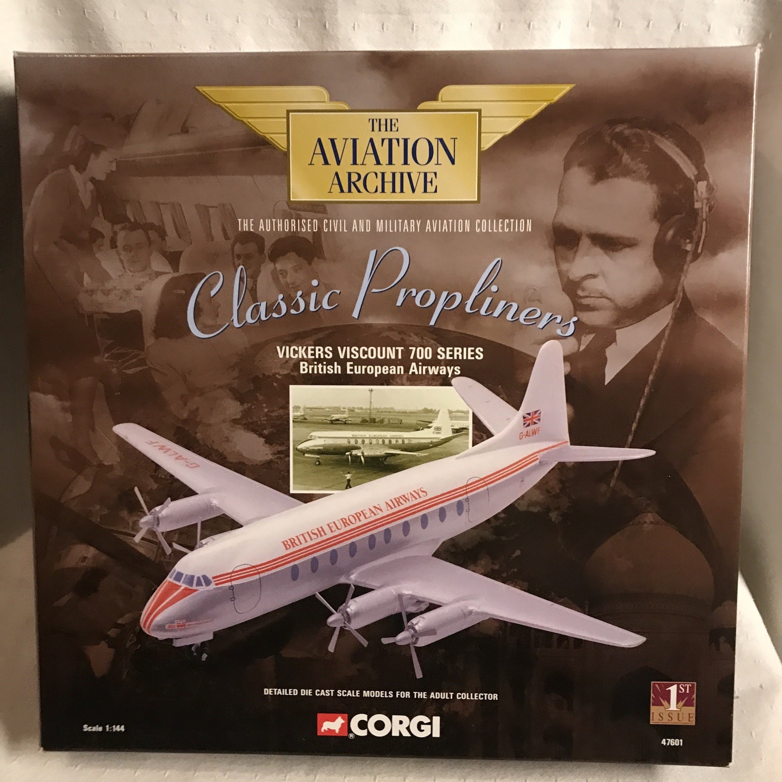 Corgi Aviation Archive Classic Propliners Vickers Viscount 700 Series British