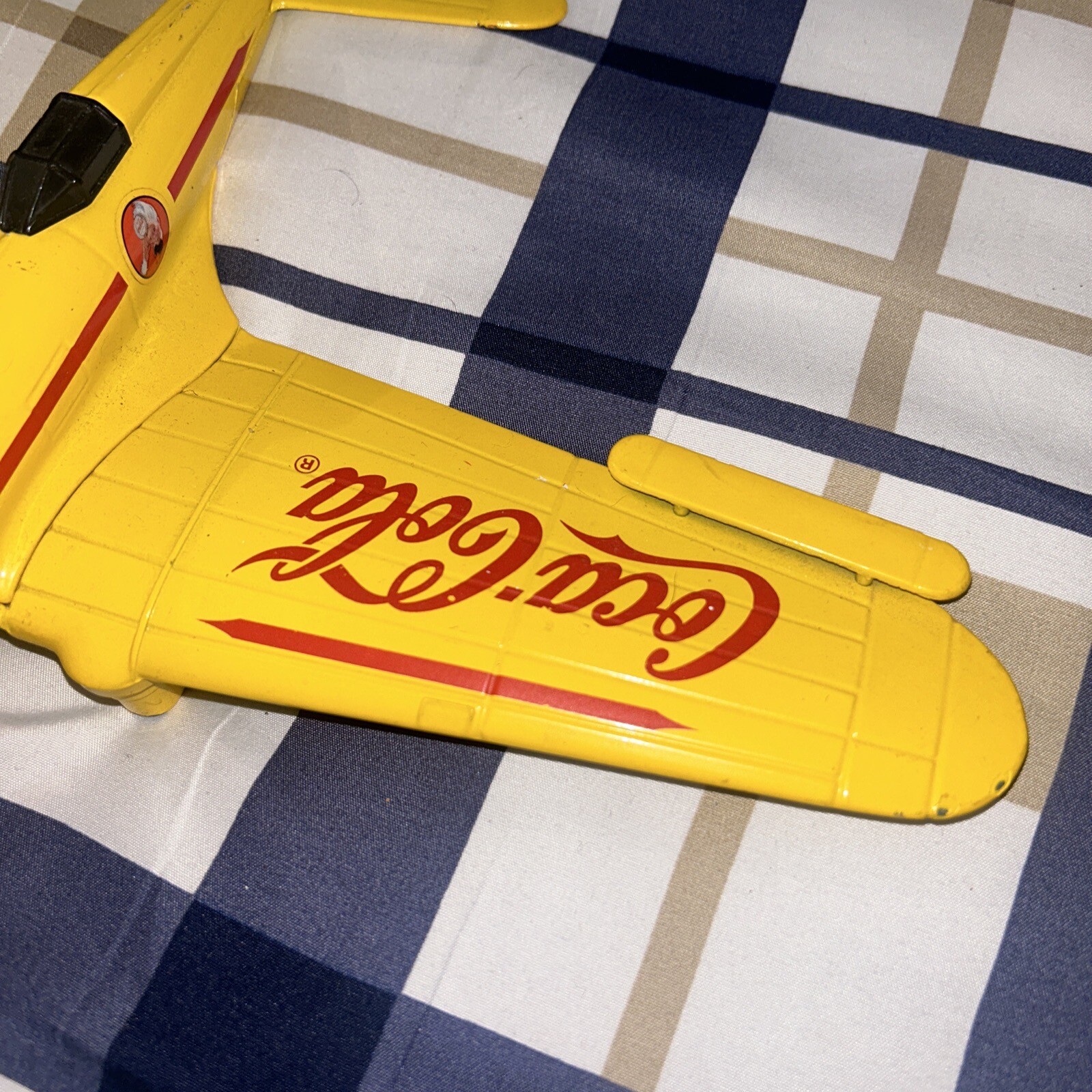Vintage COCA COLA Coke Airplane Bank CAST COLLECTIBLE