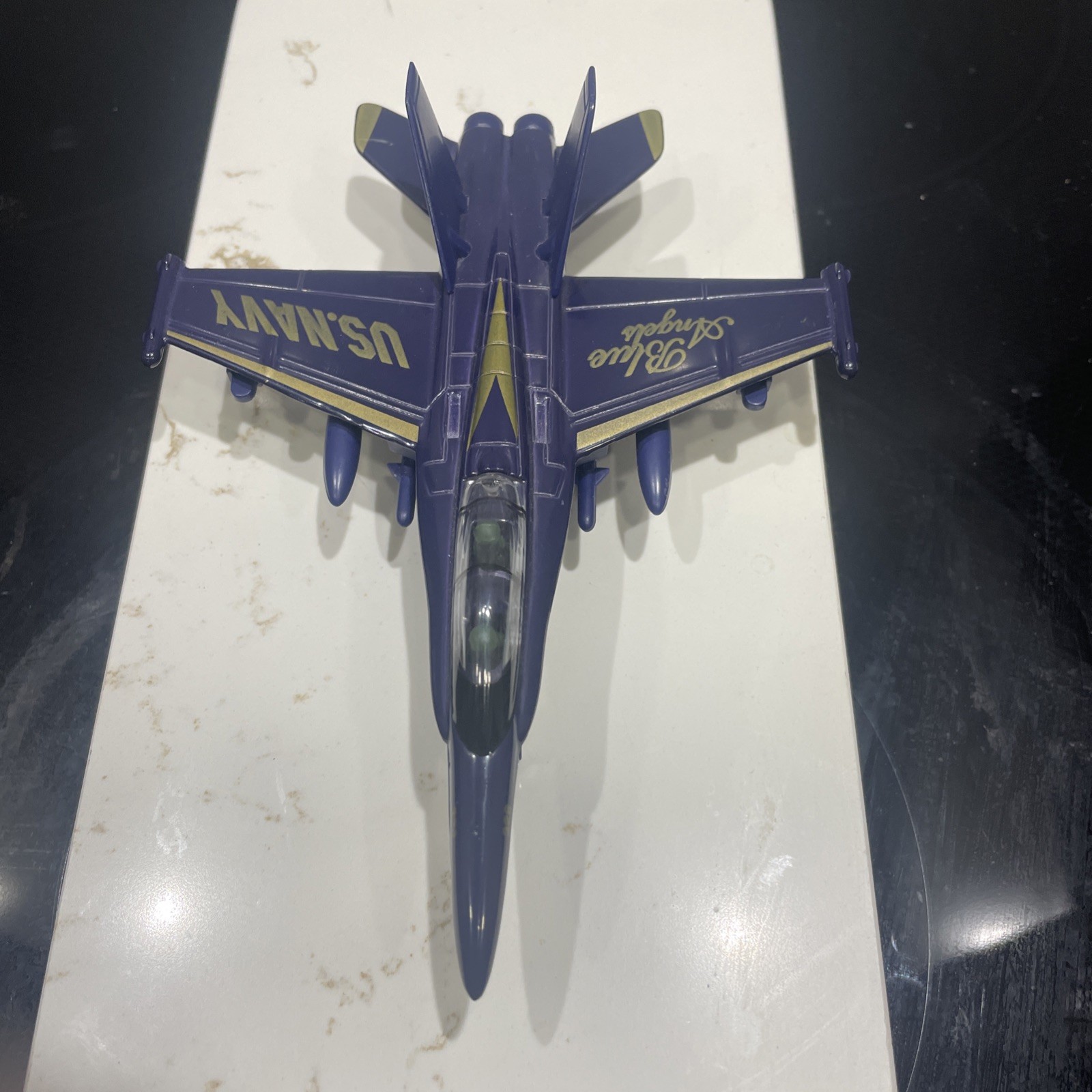 Blue Angel US Navy Plane Airplane Model Toy 328 Die Cast Metal Pullback Action G