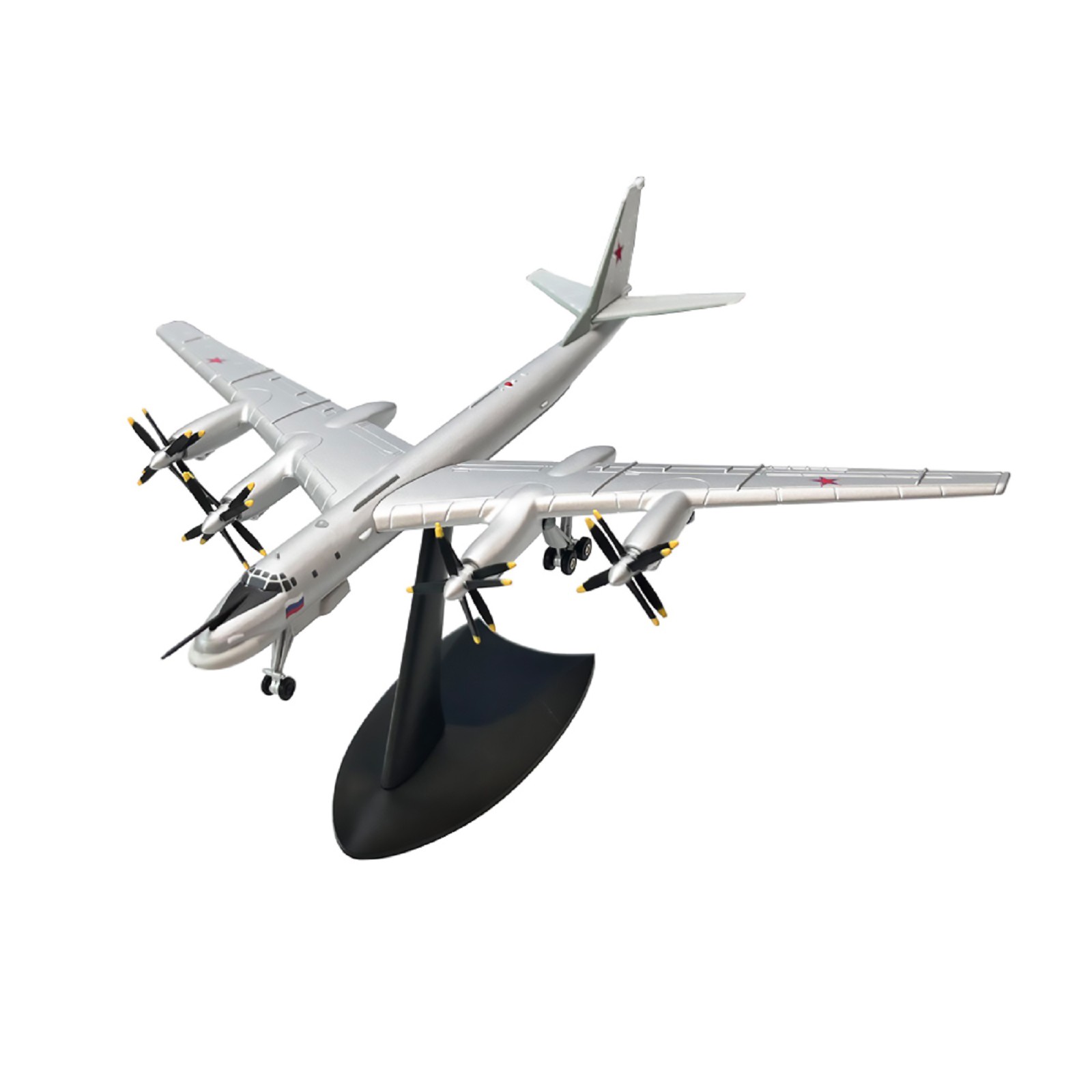 Alloy 1/200 Tupolev Tu-95 Bear Type Strategic Bomber Aircraft Military Model E