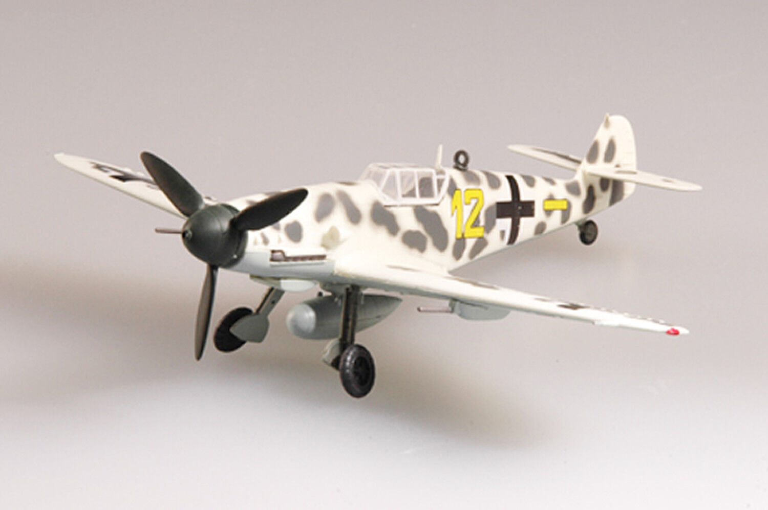 Easy Model 1/72 BF-109G-2 VI. /JG5 1943 “Yellow 12” Plastic Fighter Model #37254