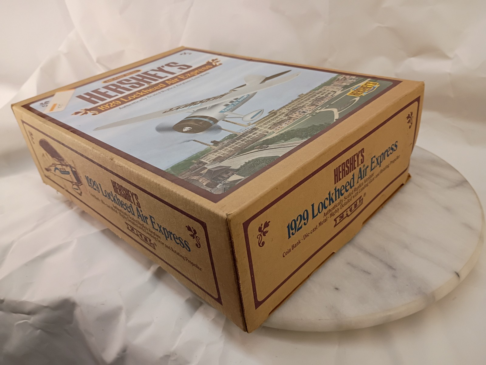 1994 Ertl Collectibles 100 Aniv. Hershey’s Die Cast Airplane 1929 Lockheed