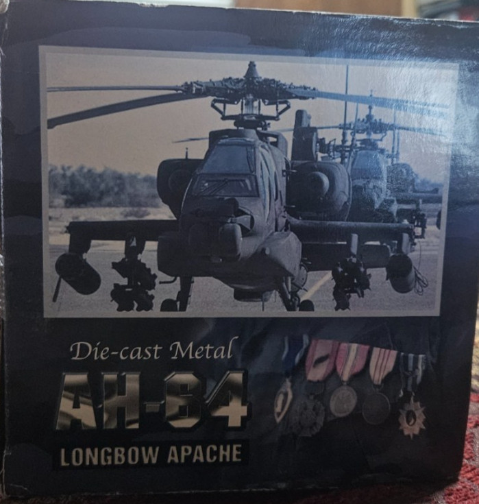 Vintage Motor Max No. 76339 AH-64 Longbow Apache Diecast Metal NIB