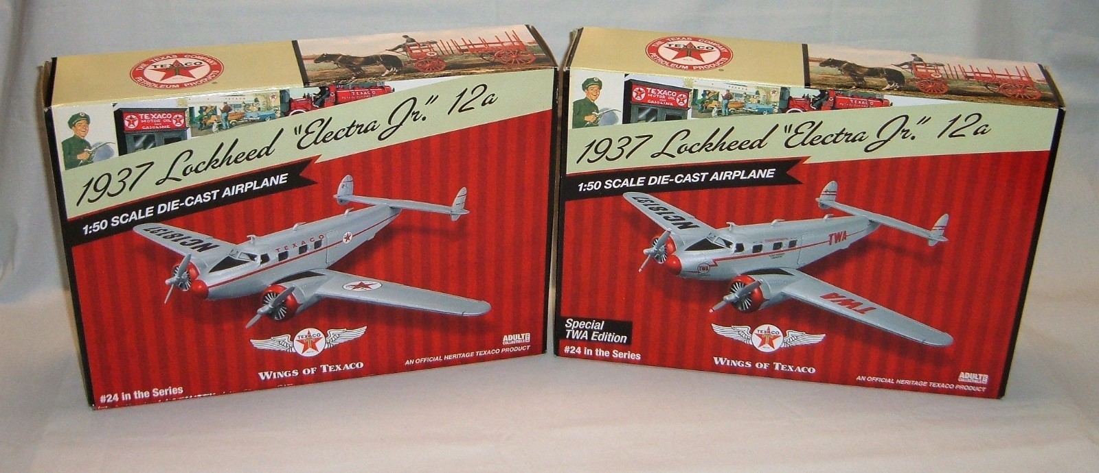 Wings Of Texaco 1937 Lockheed “Electra Jr” 12a Regular & TWA Special Edition