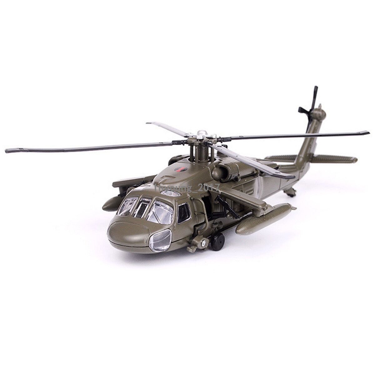 UH-60 Black Hawk Utility Helicopter Model Airplane Diecast Military Helicopter