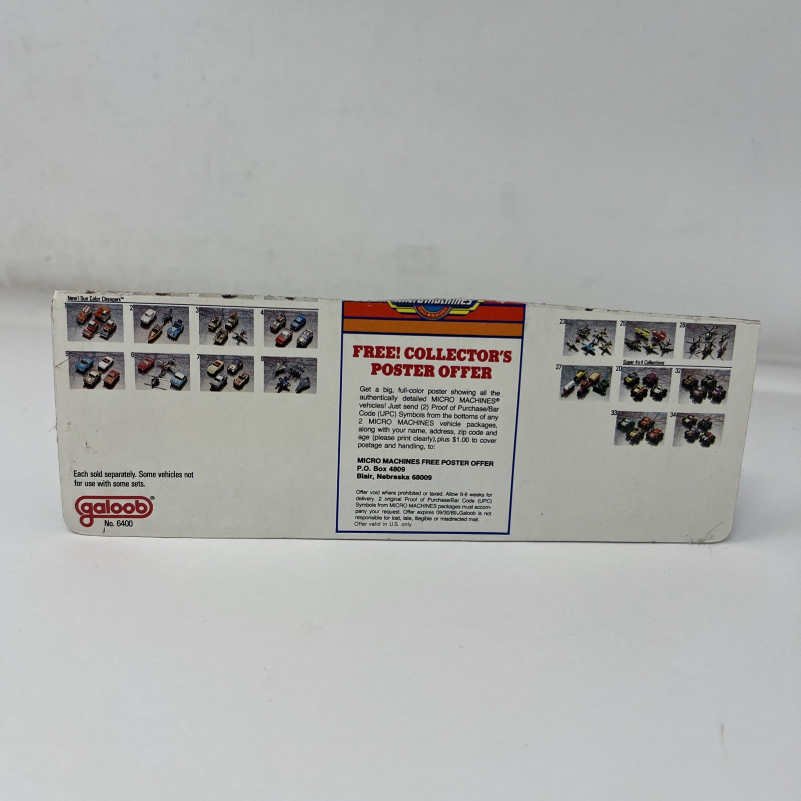 Vintage Micro Machines Helicopter #26 Bell Huey Seaking Twin Blade New Cut Card