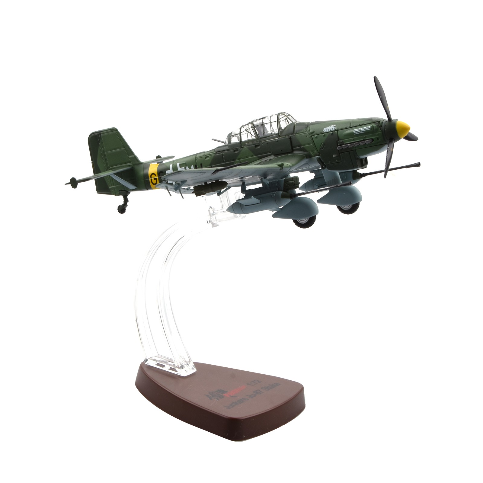 6.4″ 1/72 WWII German Stuka Junkers Ju-87G1 Dive Bomber Prototype Military Model