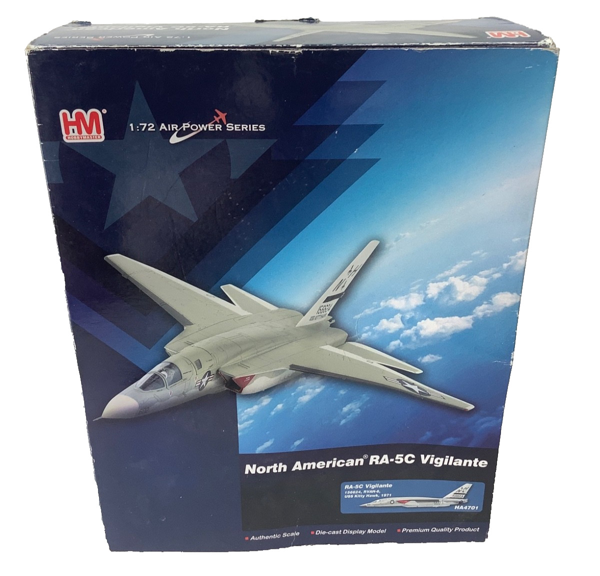 Hobby Master HA4701 1:72 RA-5C Vigilante US Navy 5th Reconnaissance Squadron MIB