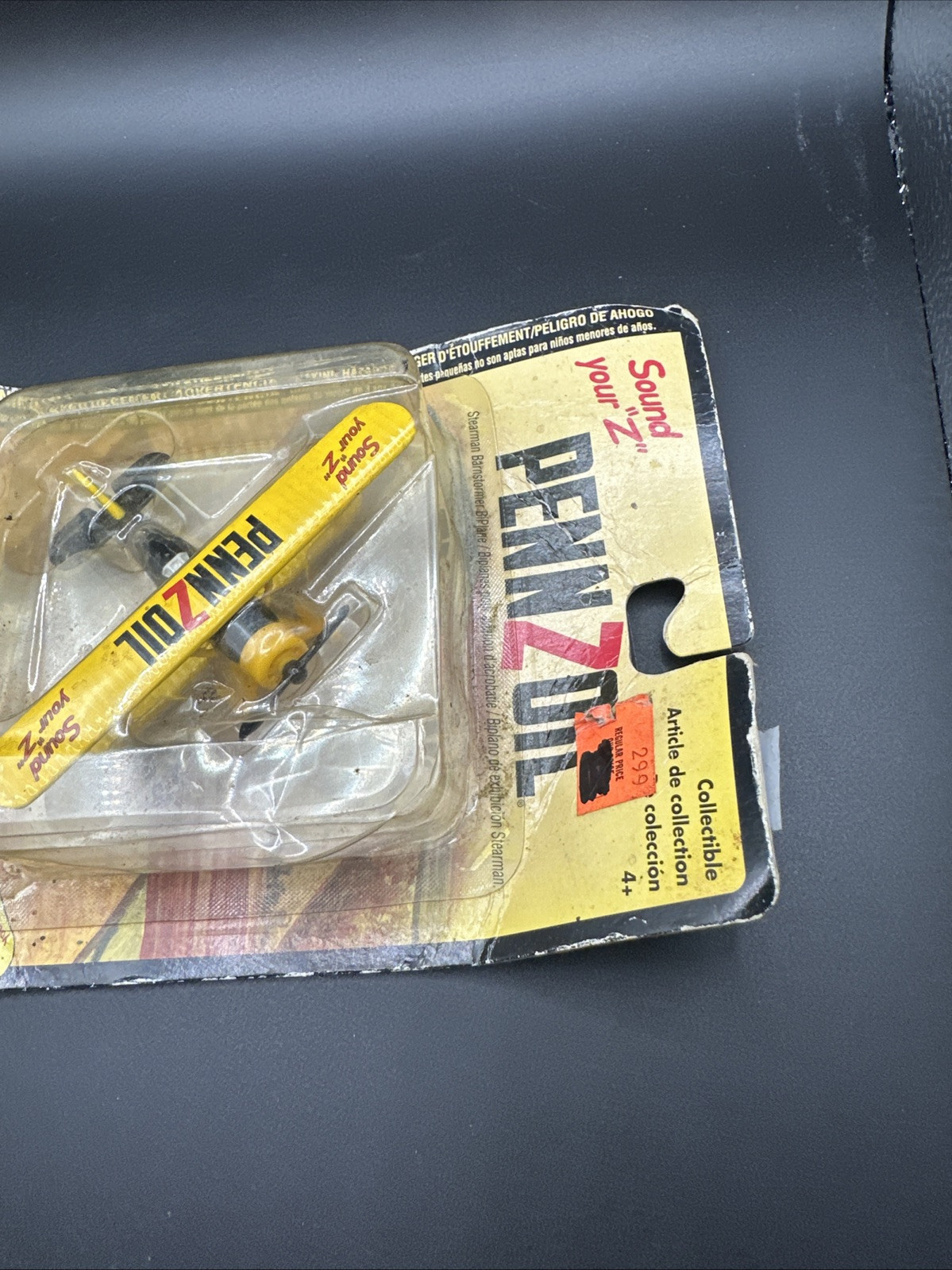 Vintage Diecast Pennzoil Stearman Plane / Biplane – 4 Inches