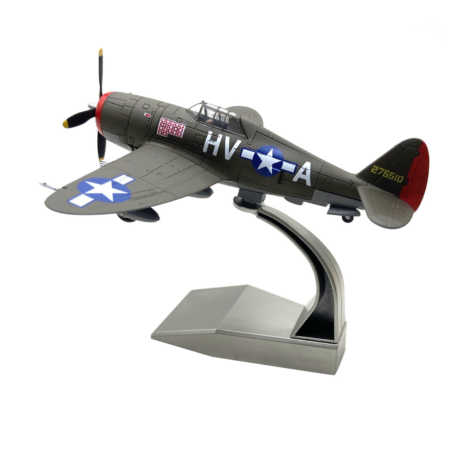 Republic P-47 1:72 Scale Model Aircraft WWII US Fighter USAAF Plane w/ Stand