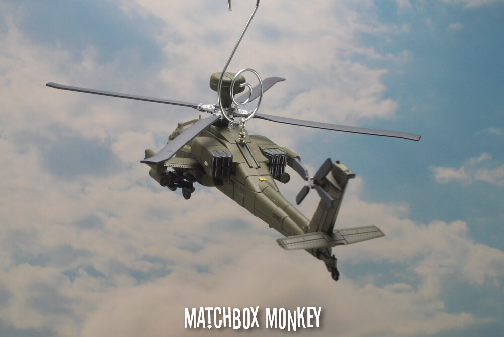 US Army Modern Boeing AH-64D Longbow Apache Helicopter Christmas Ornament USA