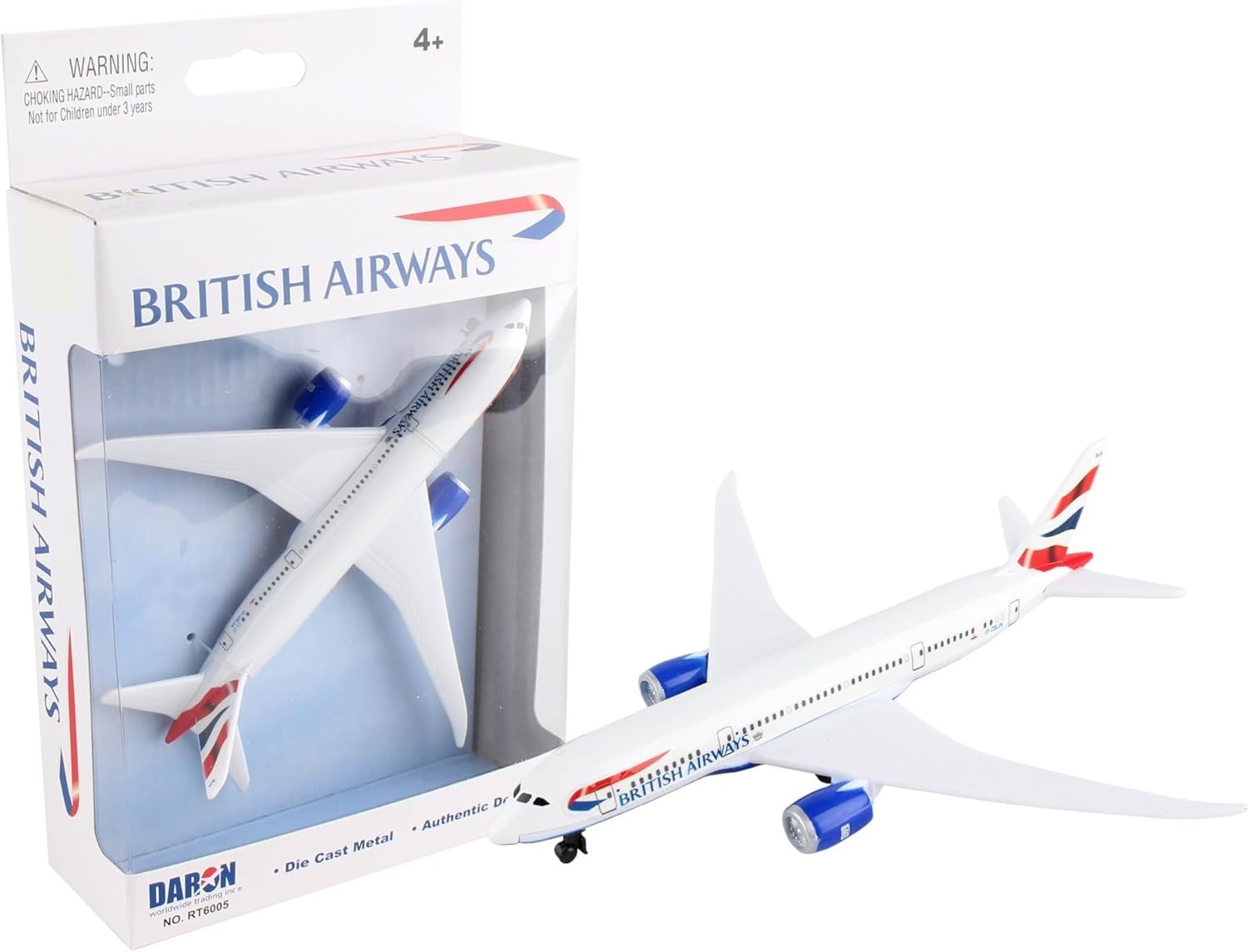 Realistic British Airways 787 Model Toy Airplane – Durable Kids Toy for Ages 3+