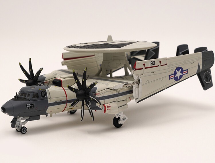 1/144 S14 E-2C AWACS E2 VAW-120 USS George Bush Aircraft Carrier Alloy Finished