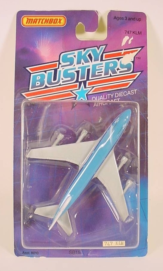 Matchbox Sky Busters SB15 KLM Boeing 747 Mint On Card