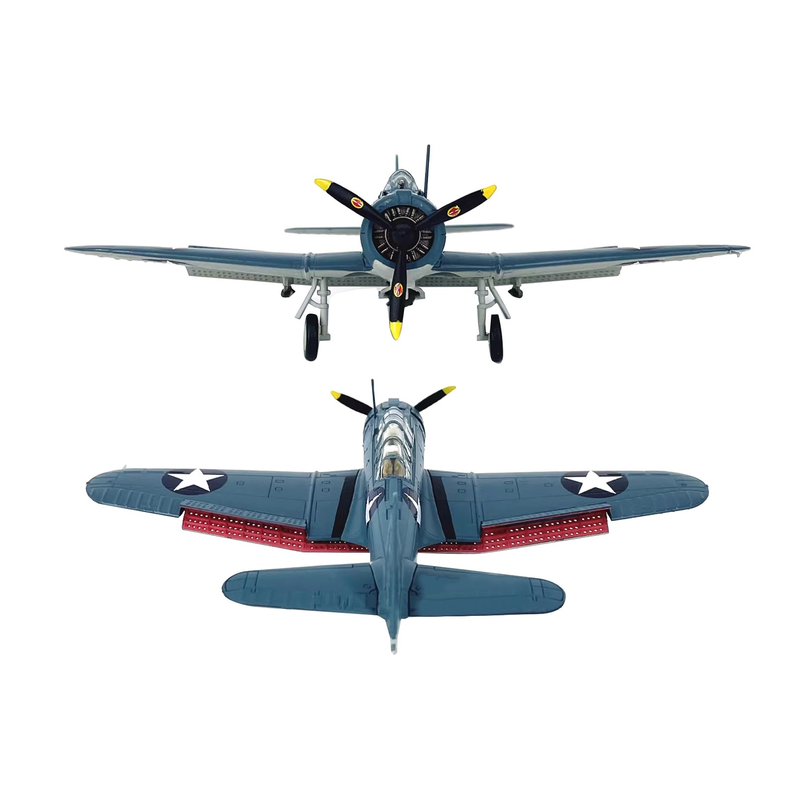 1:72 Scale Diecast SBD Dauntless Model WWII Dive Bomber Fighter 14cm