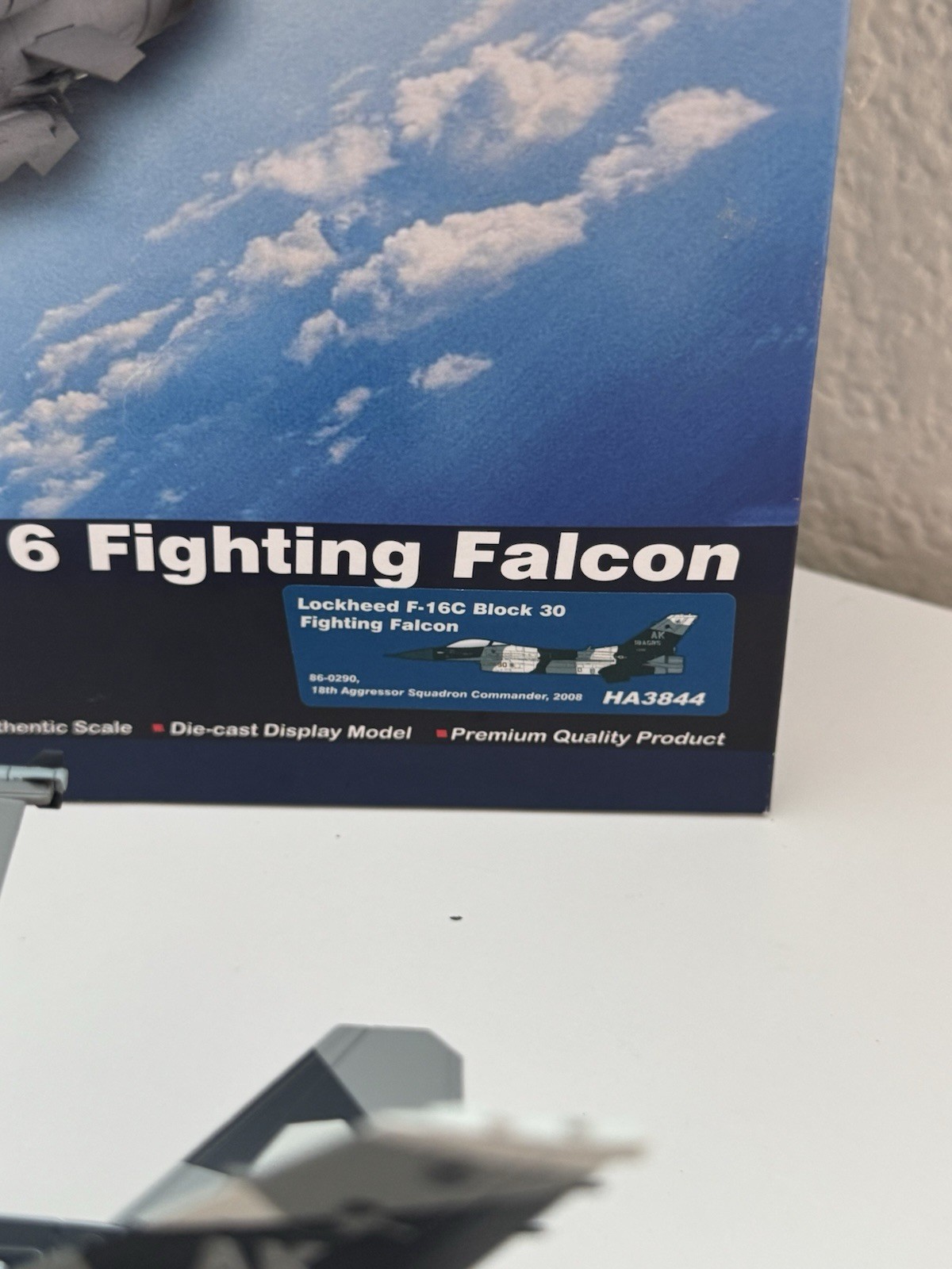 NIB Hobby Master Diecast Lockheed F-16C Fighting Falcon 18th Agg Sqn HA3844