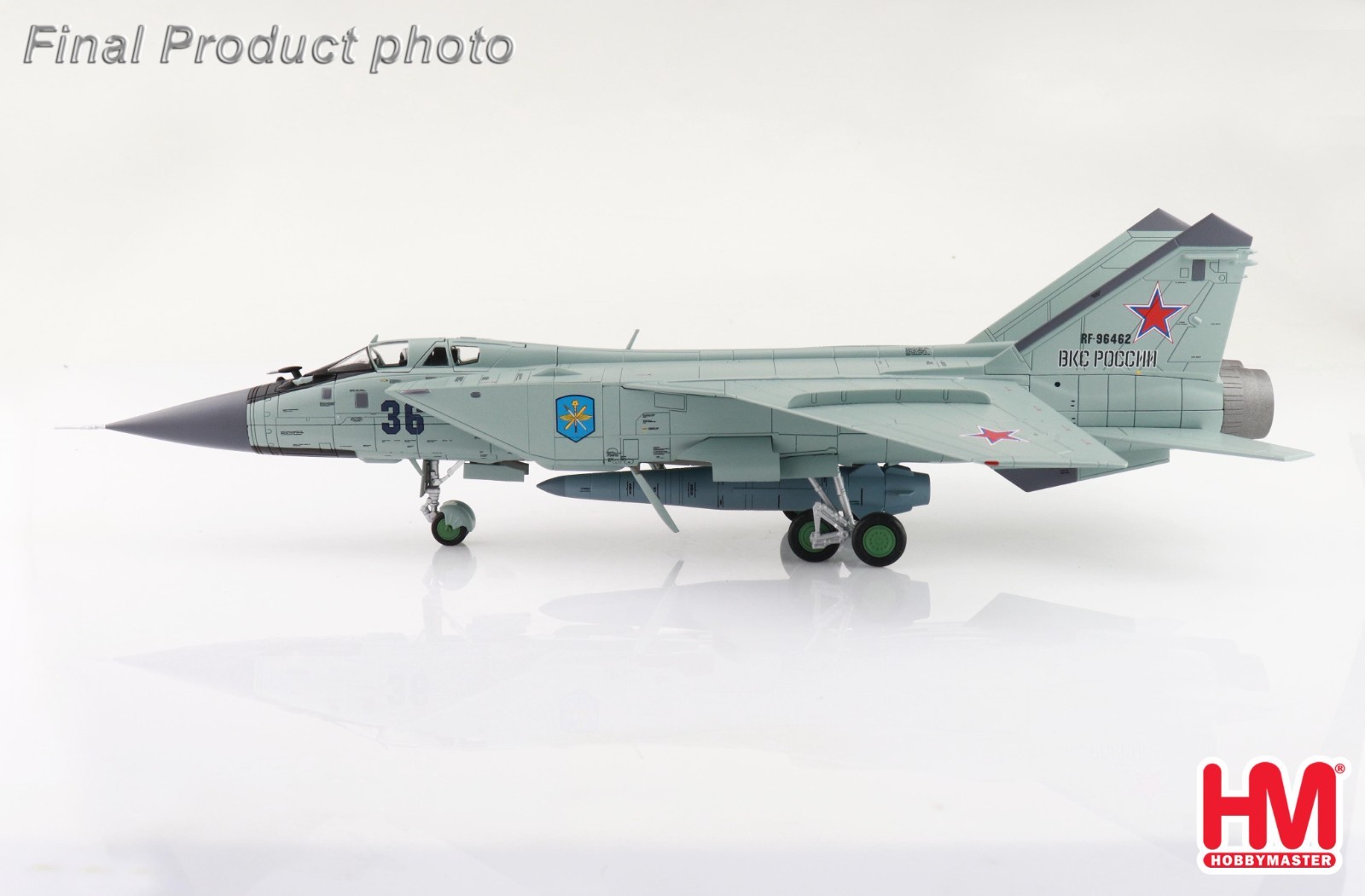 Hobby Master 1/72 HA9705 MiG-31K Foxhound-D Russian Air Force w/KH-47M2 Kinzhal