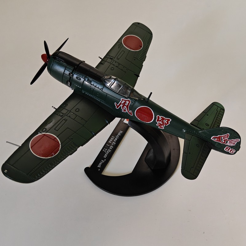 1:72 Diecast Military Model WWII JAAF Kawasaki Ki-84 Hayate Fighter Collection