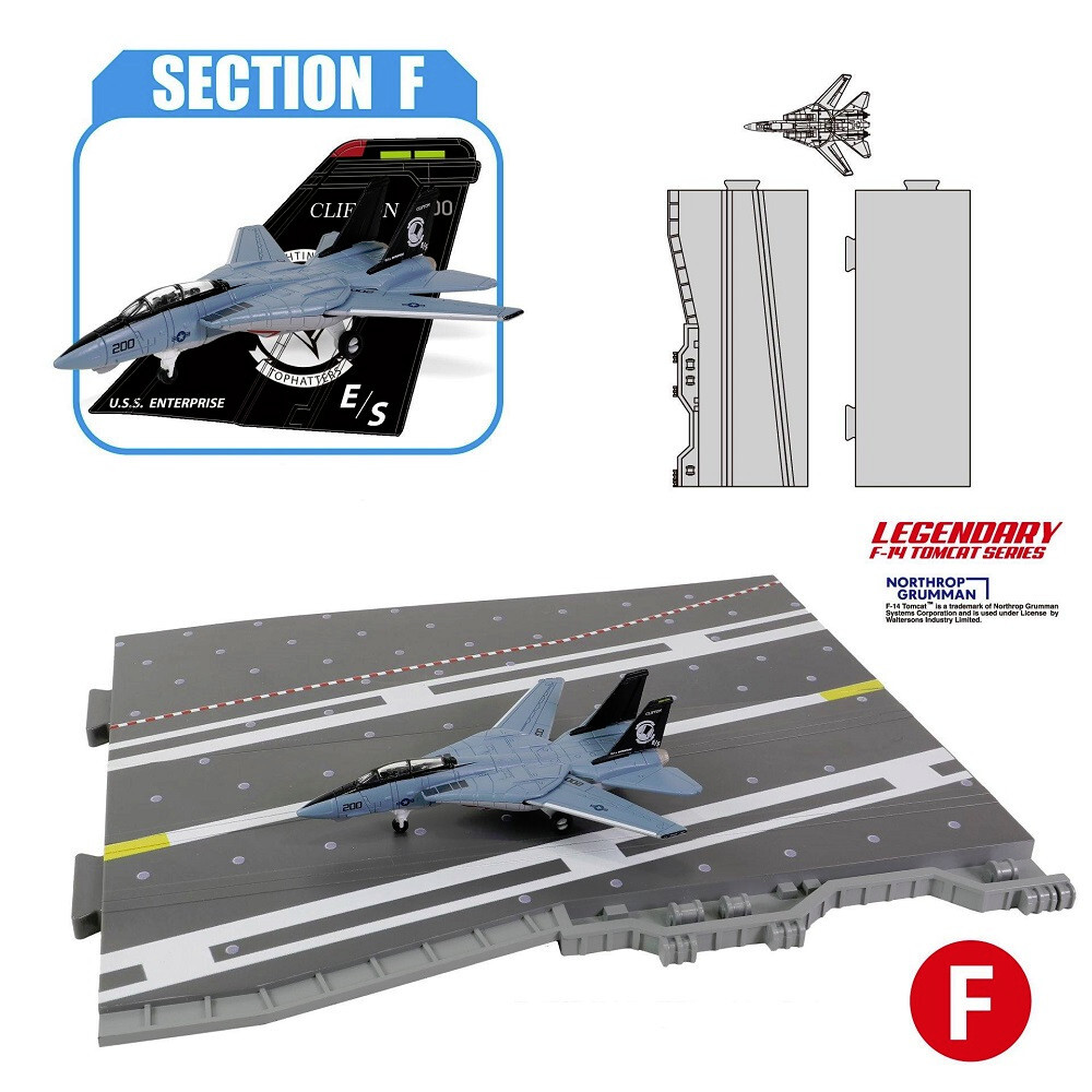 FOV 1L200 USN Grumman F-14A Tomcat Fighter w/ Deck (Section F) FOV831106