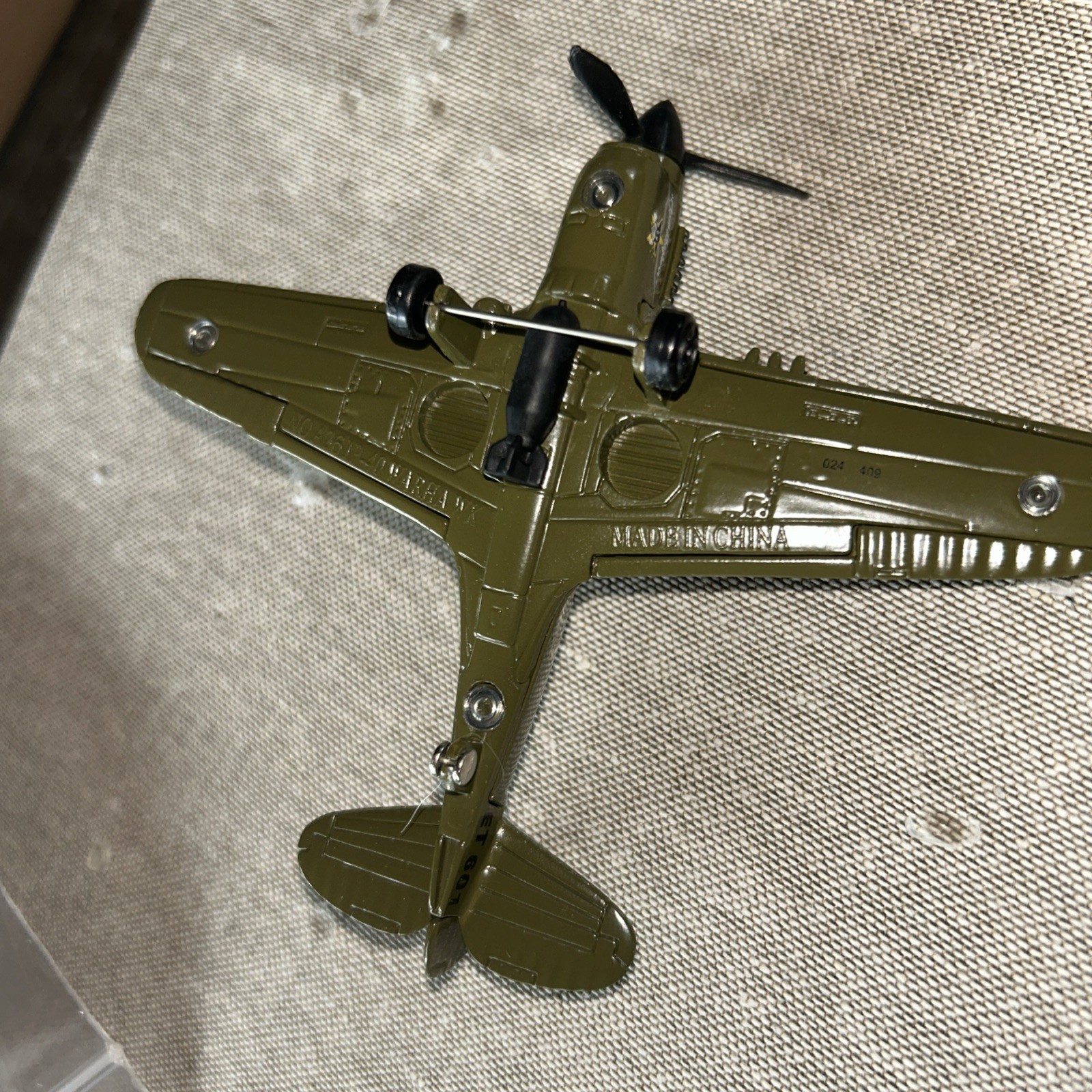 Diecast P40 Warhawk aircraft first flew in 1938 WW11 Great Shape