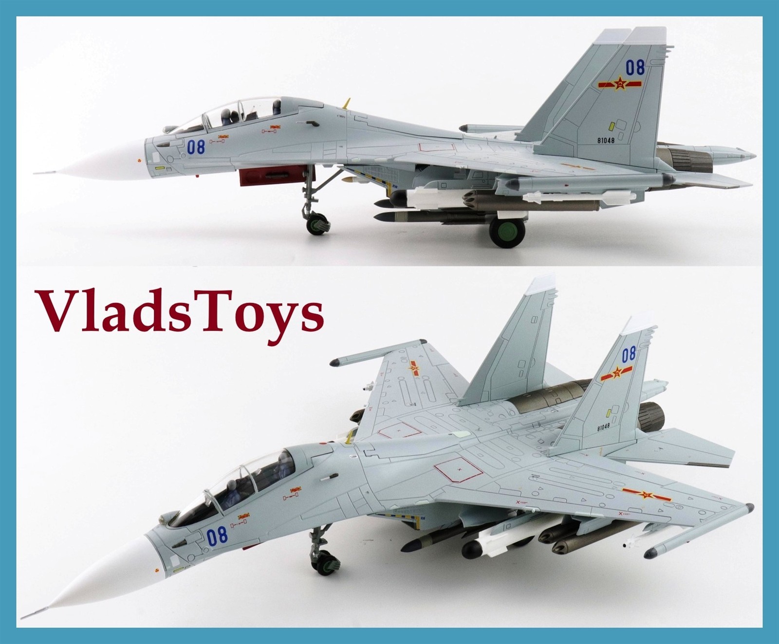 Hobby Master 1/72 Su-30MK2 Flanker-G PLANAF, Blue 08 w/KH-57MK missiles HA9558